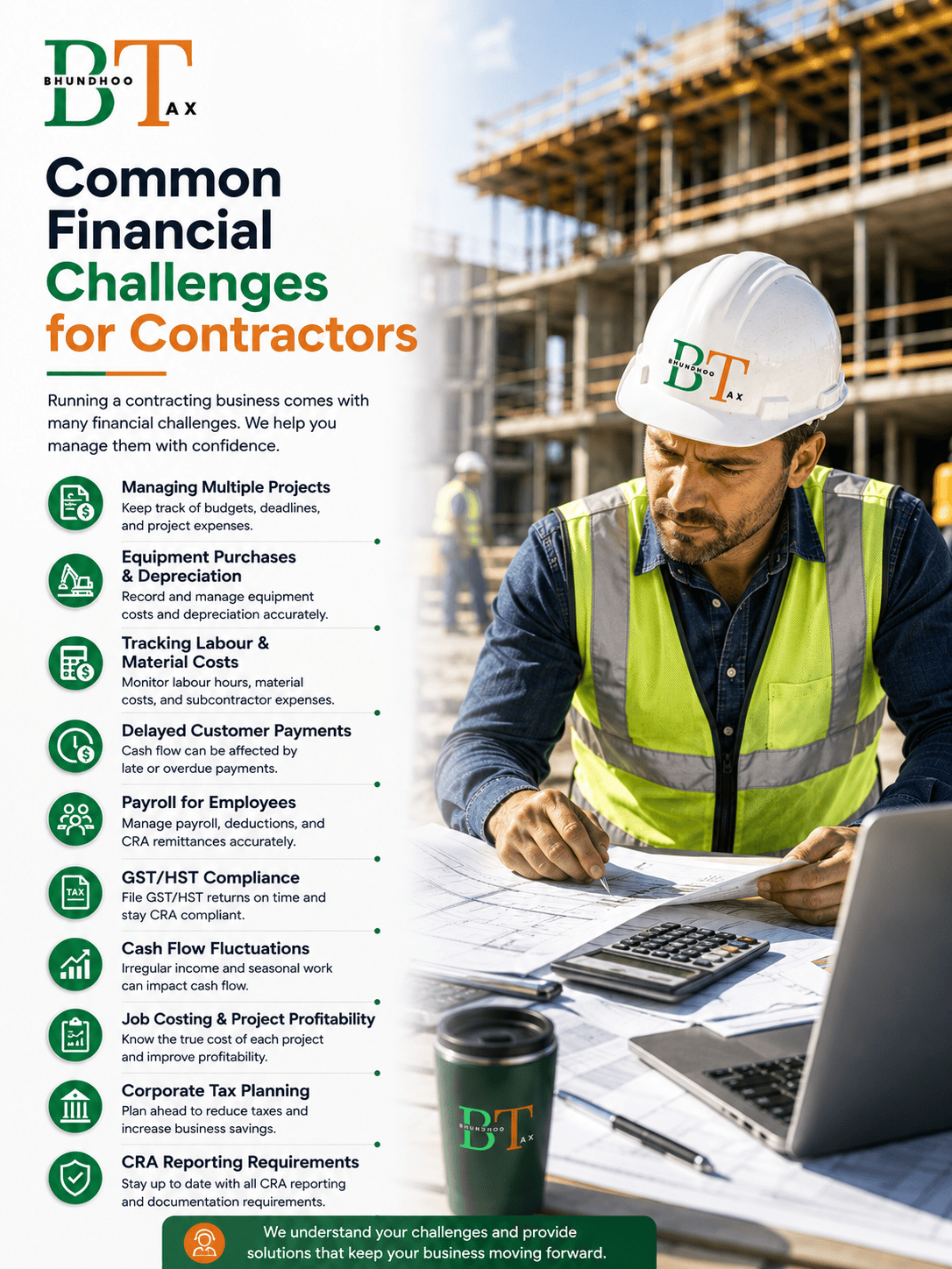 Common financial challenges faced by trade contractors