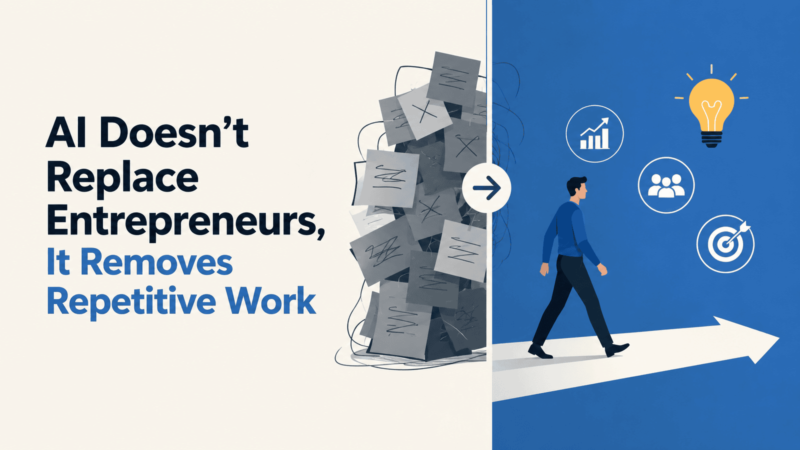 AI Doesn't Replace Entrepreneurs, It Removes Repetitive Work